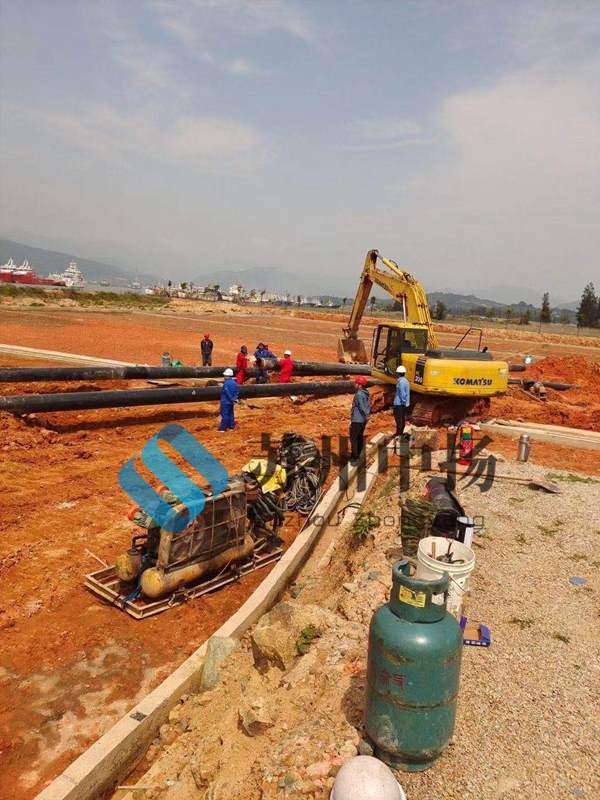 湖北輸油輸氣管線使用熱縮套案例售后拍攝